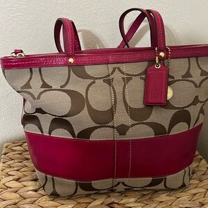 Coach Tote Handbag Style Pink